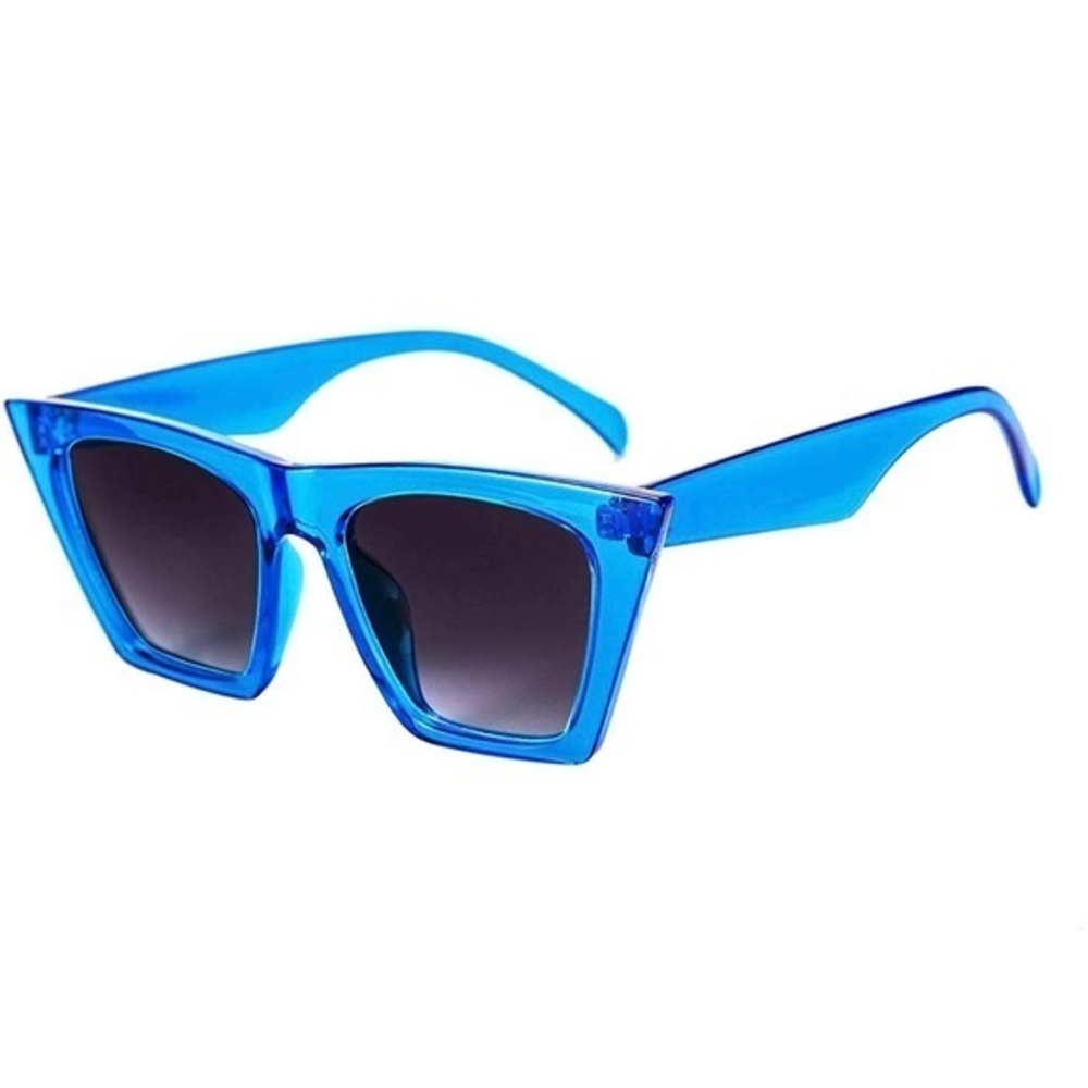 Blue Cat Eye Square Sunglasses